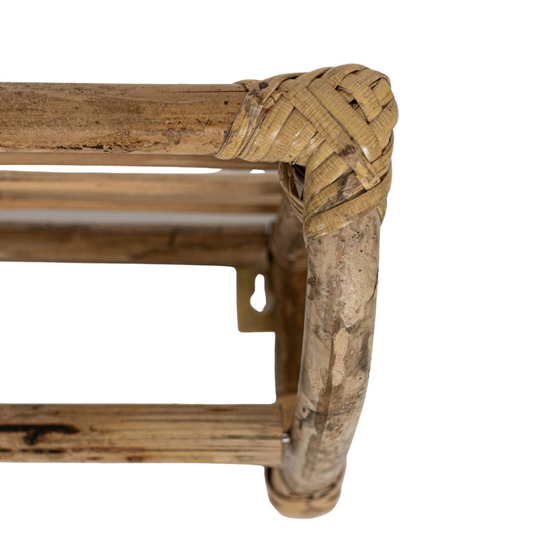 Millwood Pines Langell Millwood Pines Brown Cane Wall Shelf Wayfair